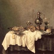 HEDA, Willem Claesz. Breakfast of Crab Spain oil painting reproduction